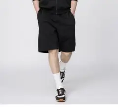 UNIQLO :C スウェットワイドショーツXL ブラックのサムネイル