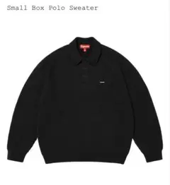 Supreme Small Box Polo Sweater "Black"