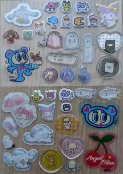 シール　おすそ分け　おはじき