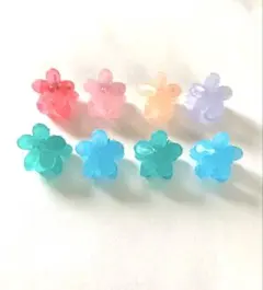 no.50 花 ちび ミニヘアクリップ 韓国 ミニクリップ ヘアアクセ カラバリ