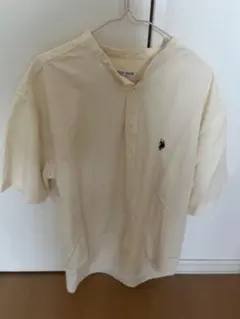 U.S. POLO ASSN. 半袖シャツ Mサイズ クリーム色