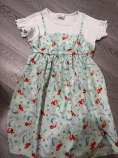 アリエル プリント 半袖ワンピース 120cm