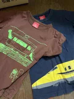 オジコ　OJICO 8A 電車・新幹線イラストTシャツ2枚セット