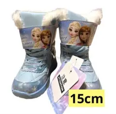 新品 15cm アナ雪 スノー ブーツ 冬靴 ディズニー　プリンセス 長靴のサムネイル