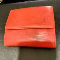 Louis Vuitton エピレザー 三つ折り財布 レッド