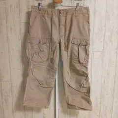 カーゴパンツ ベージュ ワークパンツ　7分丈のサムネイル