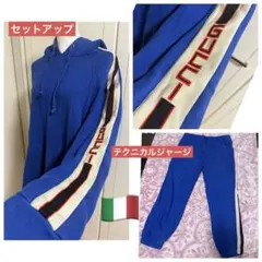 GUCCI テクニカルジャージ パーカー ブルー レア - メルカリ