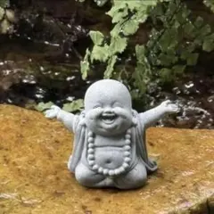 仏様　布袋様　ハッピーブッタ　置物 風水　可愛い　笑顔　お守り　オブジェ　金運