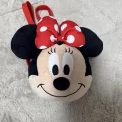 ミニーマウス バッグ 赤い水玉リボン　ポシェット