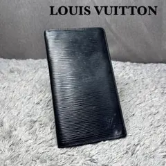 LOUIS VUITTON エピ PVC レザー 長財布 ブラック