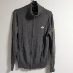 パーリーゲイツ　ジップアップ　ニット　カシミヤ　グレーのサムネイル