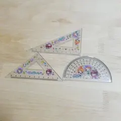 三角定規、分度器セット