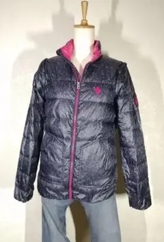 チェックダウンジャケット ダウンジャケット