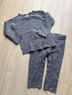 H&M ドット柄Tシャツ・レギンスセット 6-9M