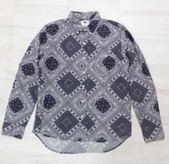 Lee ペイズリー柄ボタンダウンシャツ　M size