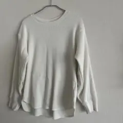 ユニクロ　ワッフルクルーネックT