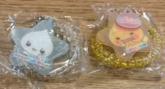 しずくちゃんスプリングゴムキーホルダー みるみるちゃんとアセオ君