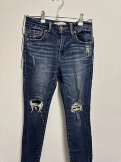 ＊AZUL BY MOUSS＊ダメージスキニーデニムXS