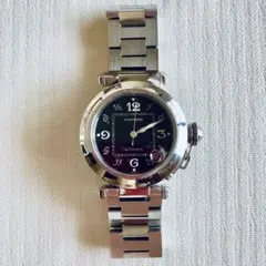 国内直営店正規品 カルティエ パシャC デイトW31043M7 ブラックダイアルのサムネイル