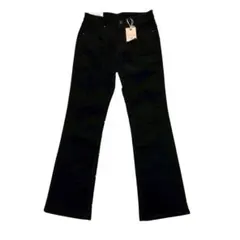 【新品】 ユニクロ　ストレッチコーデュロイブーツカットパンツ　黒　24