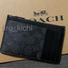 未使用級 COACH コーチ マネークリップ 小銭入れ ブラック 本革 レザー 未使用級 COACH コーチ マネークリップ 小銭入れ ブラック 本革