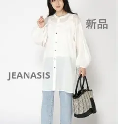 新品【JEANASIS】シアーリネンスリットロングシャツのサムネイル