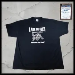 JERZEES 古着 Tシャツ 半袖 黒 ブラック 学校 カレッジ プリントのサムネイル