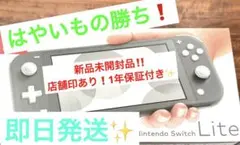 【はやいもの勝ち❗️】新品未開封品✨　SwitchLite スイッチライト　グレー