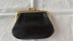 GUCCI オールドグッチ がま口 コインケース 小銭入れ 黒