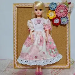 ドール服…No.409~リカちゃんサイズのワンピース