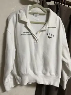 Nike ホワイト ポロシャツ スウェット