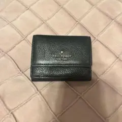 kate spade 黒 三つ折り財布