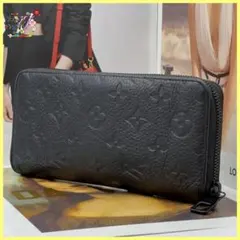 極上 ルイヴィトン トリヨン ジッピーウォレット・ヴェルティカル ブラック 84