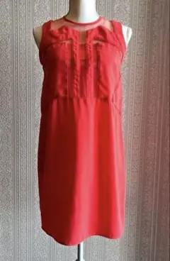 Andemiu ノースリーブワンピース オレンジ