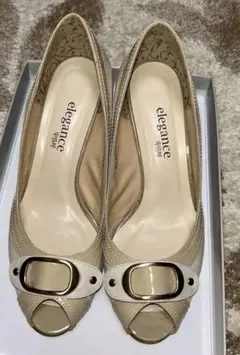 elegance 卑弥呼　オープントゥパンプス　24.5cm