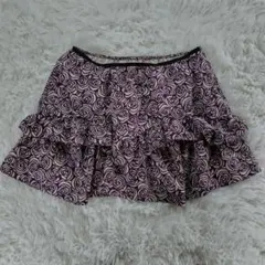 早い者勝ち✨ ジルスチュアート フリルミニスカート Mサイズ パープル 花柄