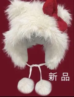 ハローキティ　 ぬいぐるみハット　帽子 　ニット　キャップ　ユニバ