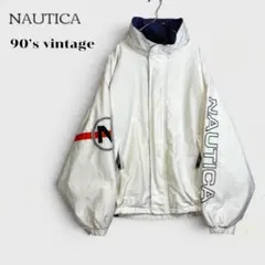 90s NAUTICA COMPETITION 袖ロゴ ナイロンジャケット L