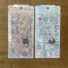 【2枚】サンリオ　うるちゅるポップシール　キティ　マイメロ　キキララ　ポチャッコ