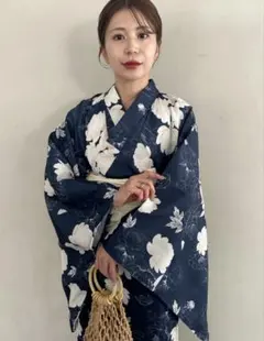 Èaphi 浴衣 帯セット ベージュ 花柄 完売品 - メルカリ
