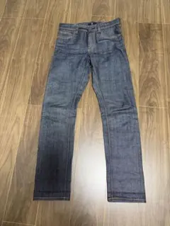 UNIQLO +J セルビッジスリムフィットストレートジーンズ 25 ネイビー