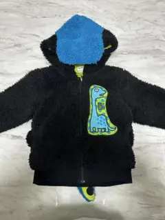 連休値下げ交渉可能！party party 恐竜デザインフリースパーカー