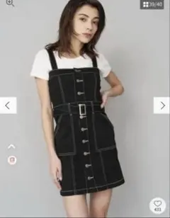 EVRIS ジャンスカ 黒