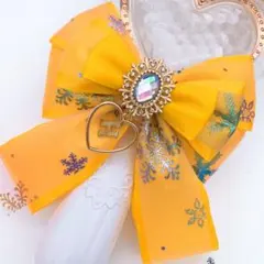 キンブレリボン ペンライトリボン オーロラ イエロー ❄︎ハンドメイド