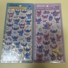正規品　ボンボンドロップシール　ディズニー　スティッチ　2枚セット