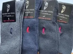 【未使用】靴下4足 女性用　POLO 22-24㌢
