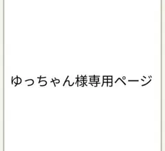 ゆっちゃん様専用ページ