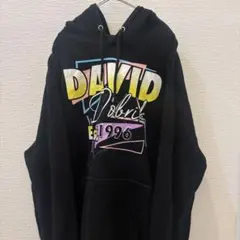 【古着】パーカー　長袖　黒色　XL オーバーサイズ