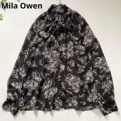 Mila Owen ミラオーウェン　2WAYフラワーボータイブラウスのサムネイル
