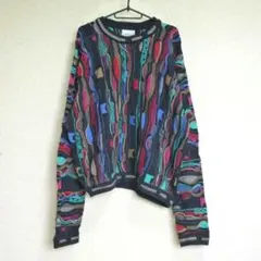COOGI クージー オーバーサイズ ポロシャツ イエロー 3Dニット - メルカリ